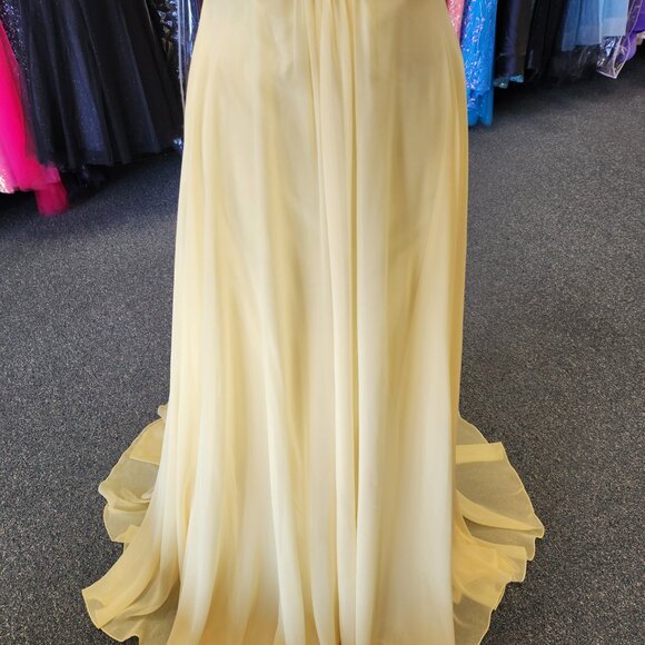 Mori Lee 95012 Yellow Size 4 Prom Dress/Formal Gown - Picture 3 of 7